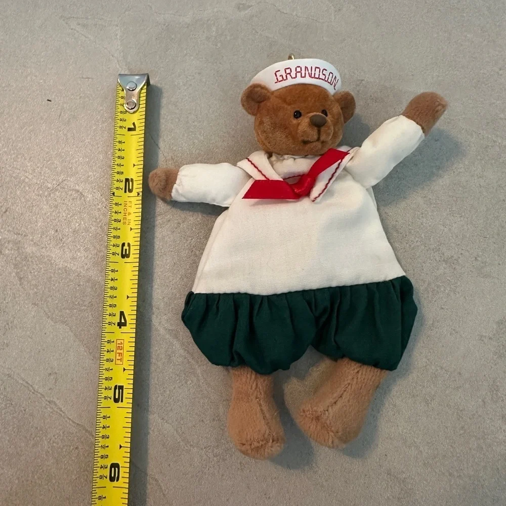 Hallmark 2002 GRANDSON Teddy Bear Sailor Keepsake Ornament - Picture 5 of 6